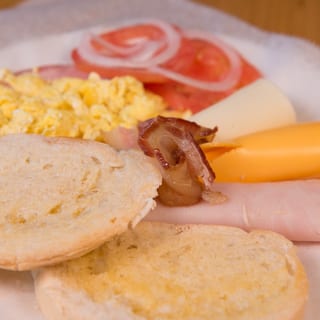 Scrambled Egg, Toast and Coffee